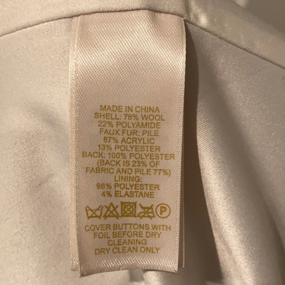 Kate Spade Removable Fur Collar Wool Coat - Picture 9 of 9